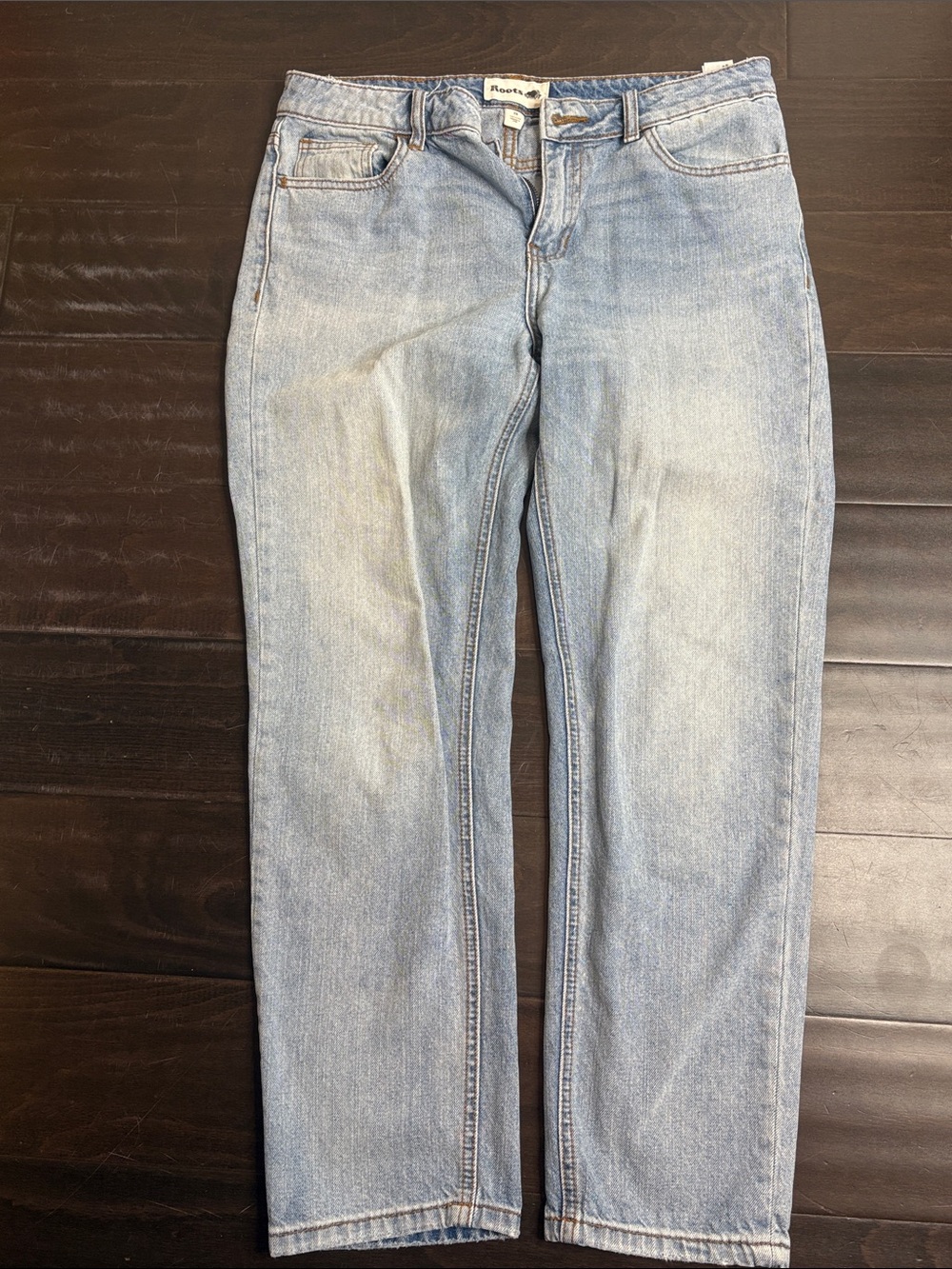 Roots Light Blue Straight Leg Jeans